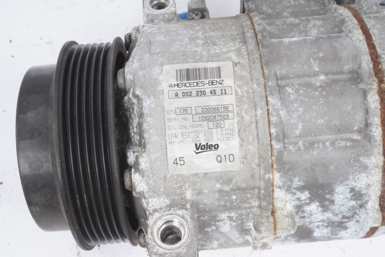 12-15 Mercedes W204 C250 SLK250 A/C Air Conditioning Compressor 0022304511 OEM