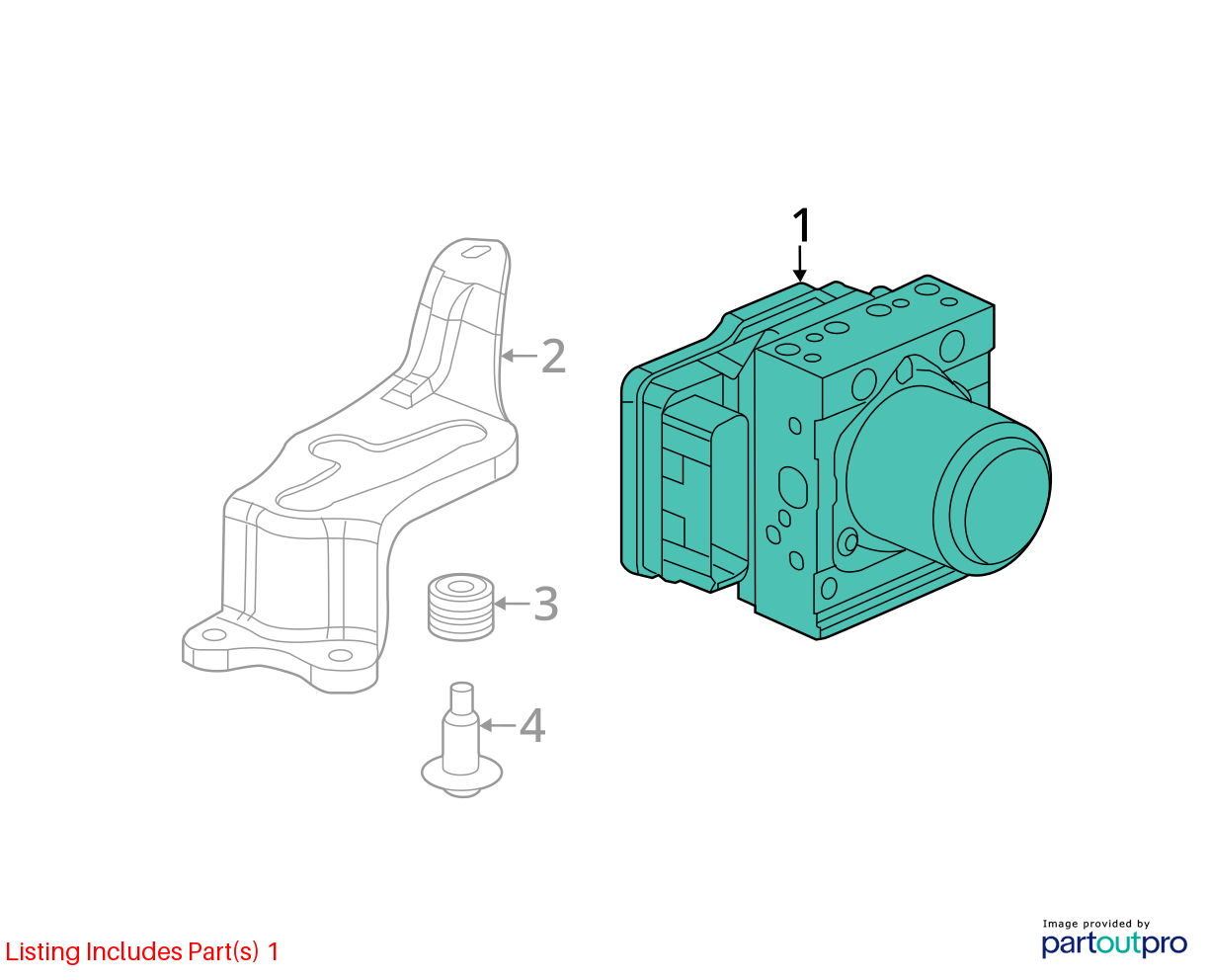 2019 - 2022 ACURA ILX ABS ANTI-LOCK BRAKE PUMP W/ MODULE ASSEMBLY