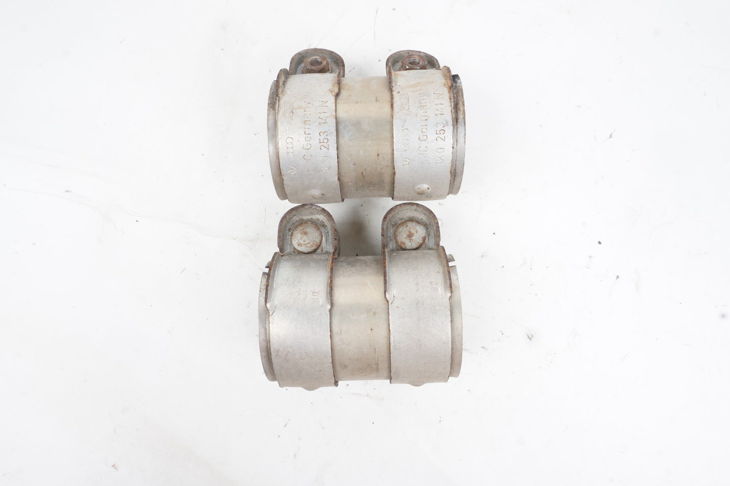 2011-2018 Audi A8 A8L Exhaust Clamp Set Of 2 OEM