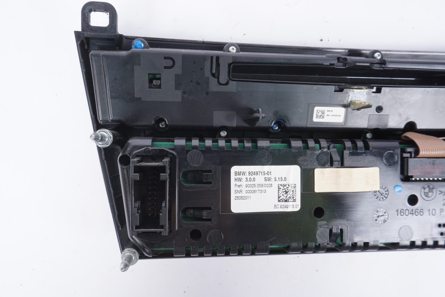 2009 - 2012 BMW 535I 740I 750I B7 Temperature Climate Control Panel 9249715