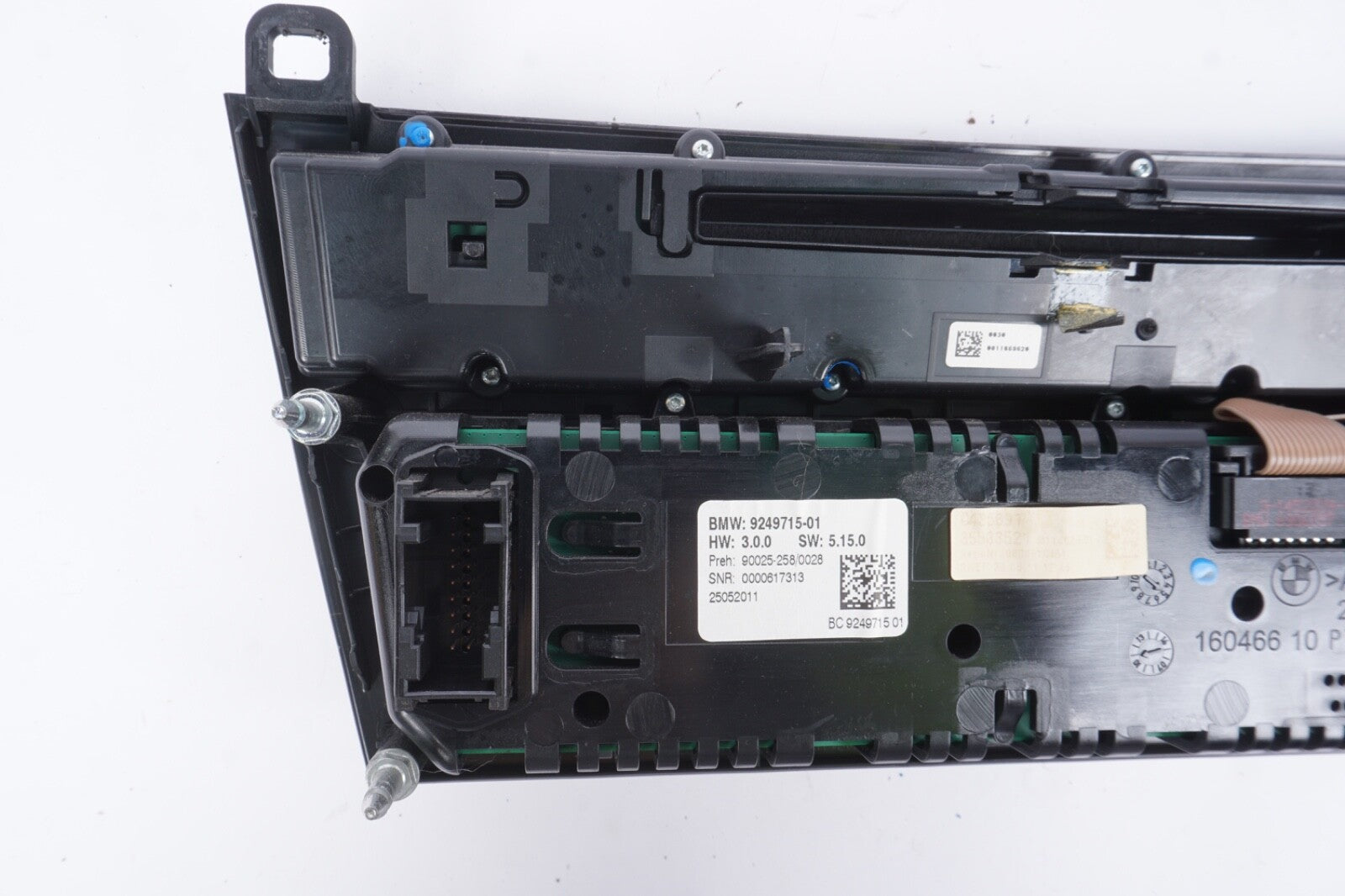 2009 - 2012 BMW 535I 740I 750I B7 Temperature Climate Control Panel 9249715