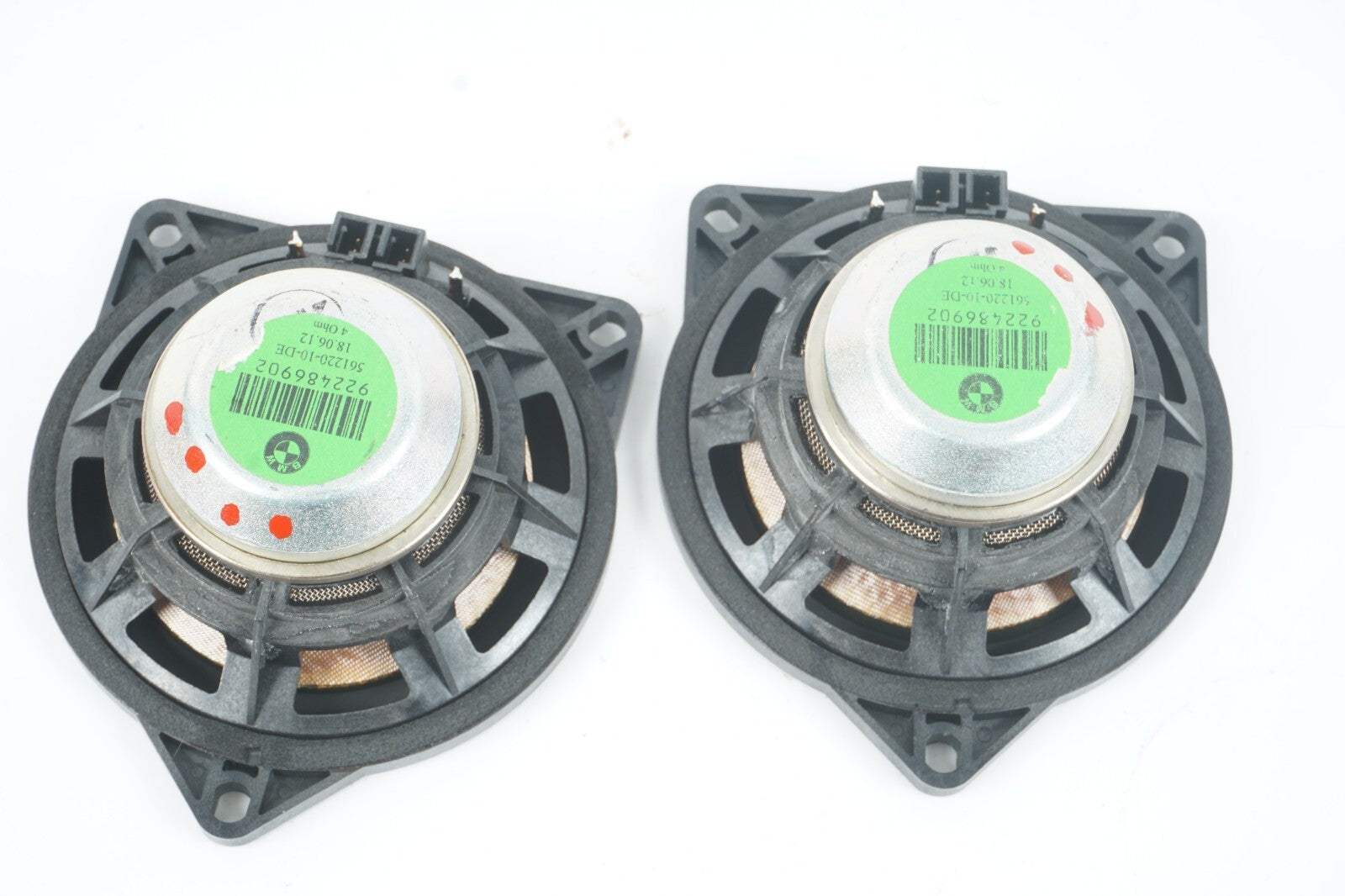 2012 - 2018 BMW 650i 640i AUDIO SPEAKER 9224869 SET OF 2 OEM