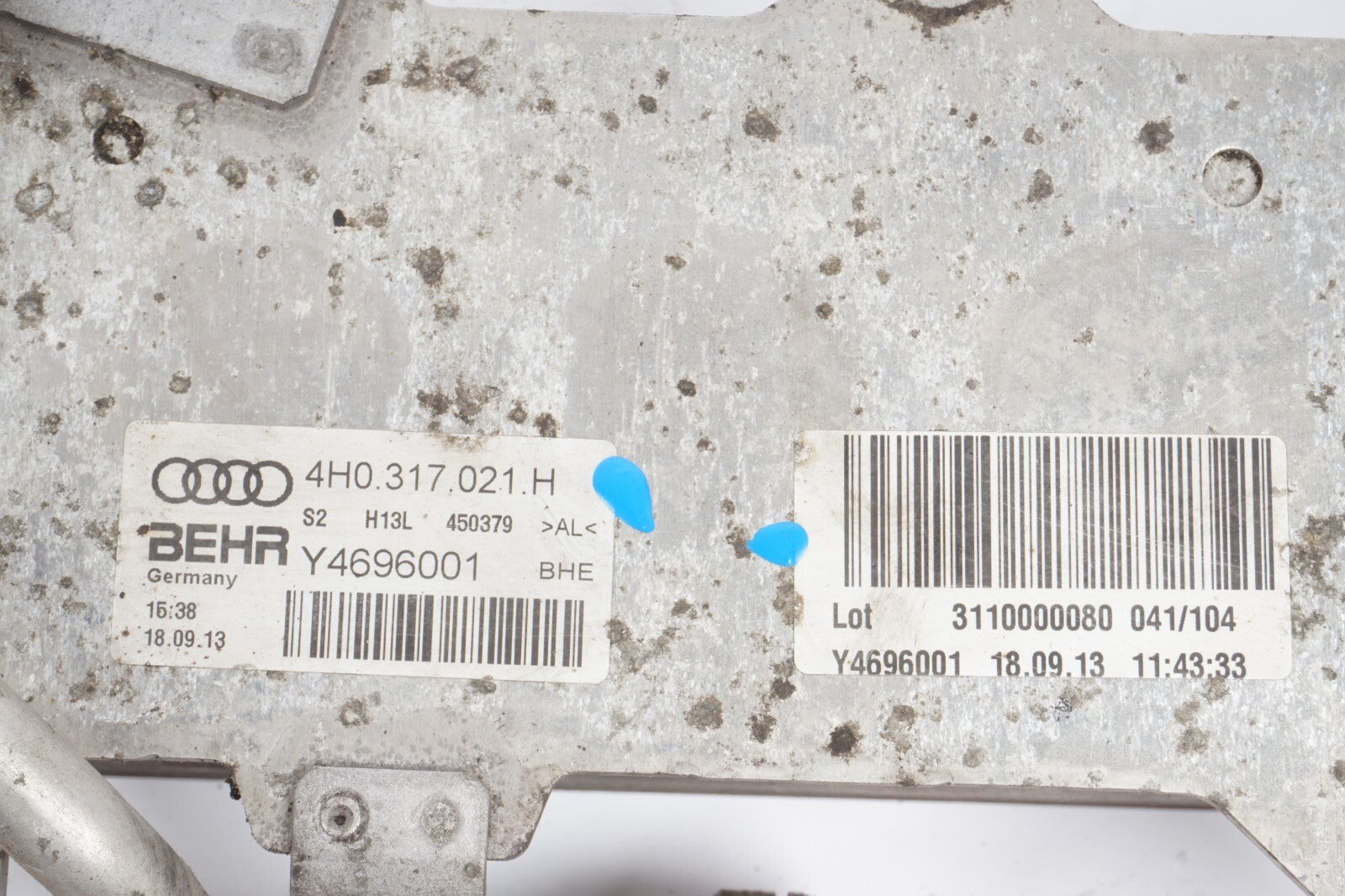 2013 - 2015 Audi A8L A8 A7 3.0L Transmission Oil Cooler  4H0317021H OEM