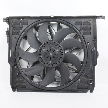 OEM BMW F02 F06 F10 F12 F13 550 650 750 Radiator Cooling Fan Shroud w Motor