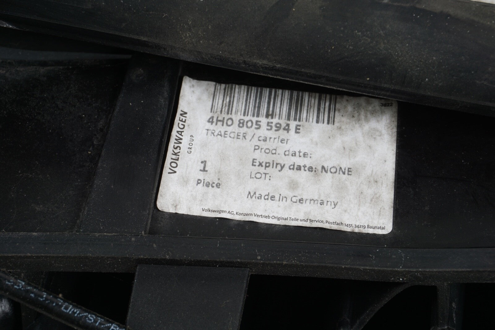 2011 2018 Audi A8 A8L OEM Core Radiator Support 4H0805594E
