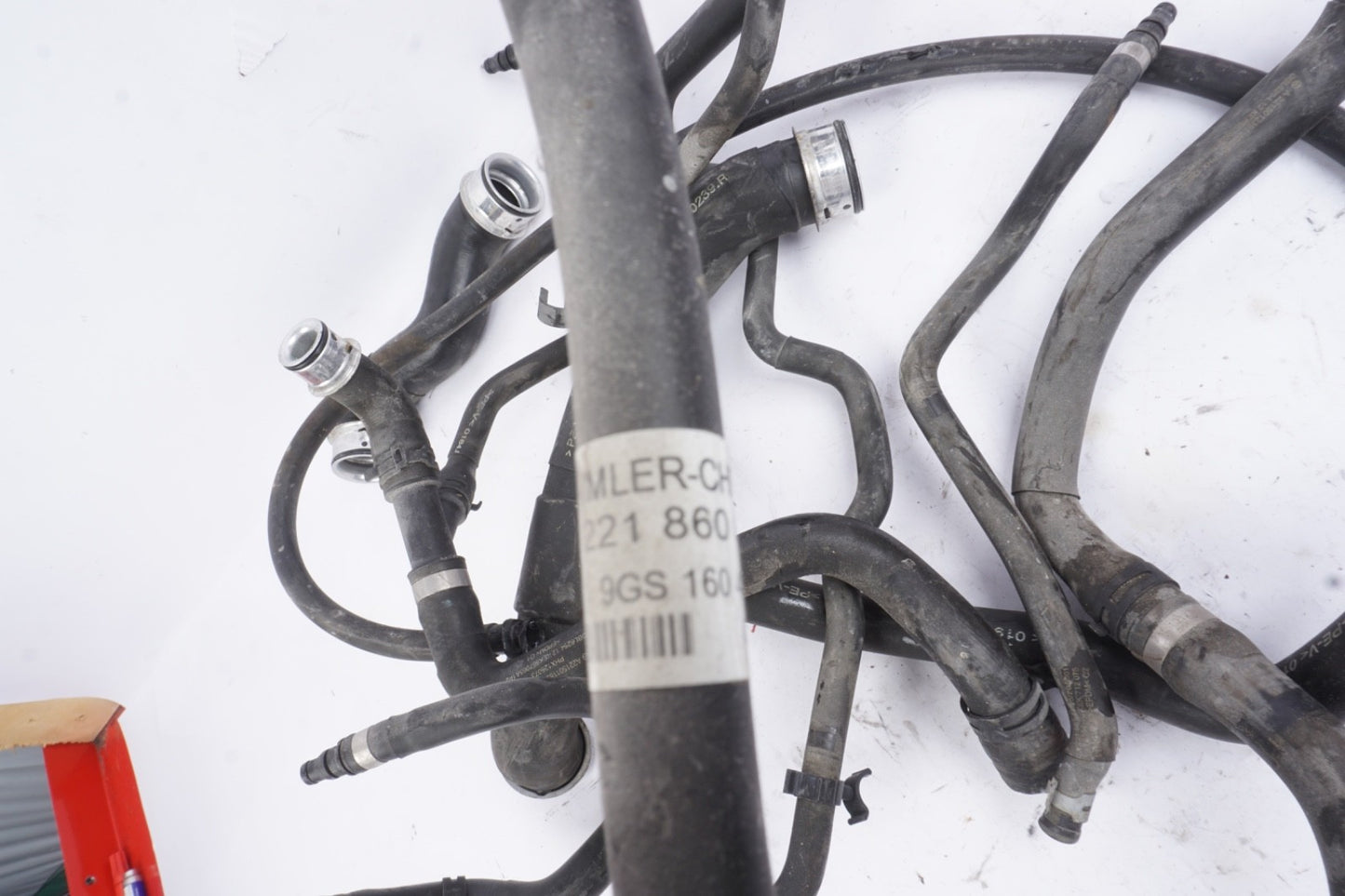 12-13 Mercedes W221 S63 AMG CL550 S550 Engine Radiator Cooling Hose Line OEM