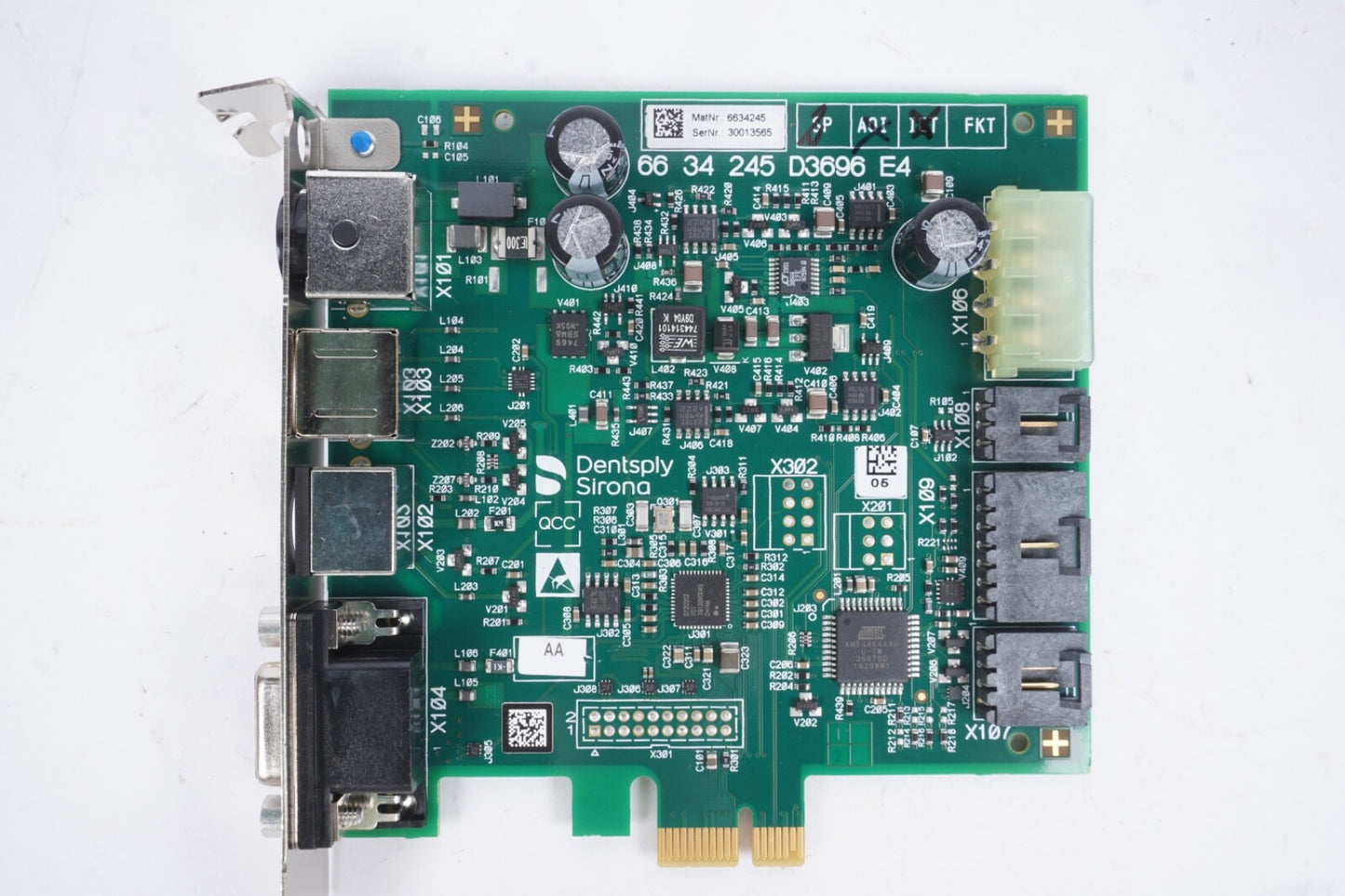 DENTSPLY SIRONA PRIMESCAN FRAME GRABBER D3696 CIRCUIT BOARD REF: 6634245
