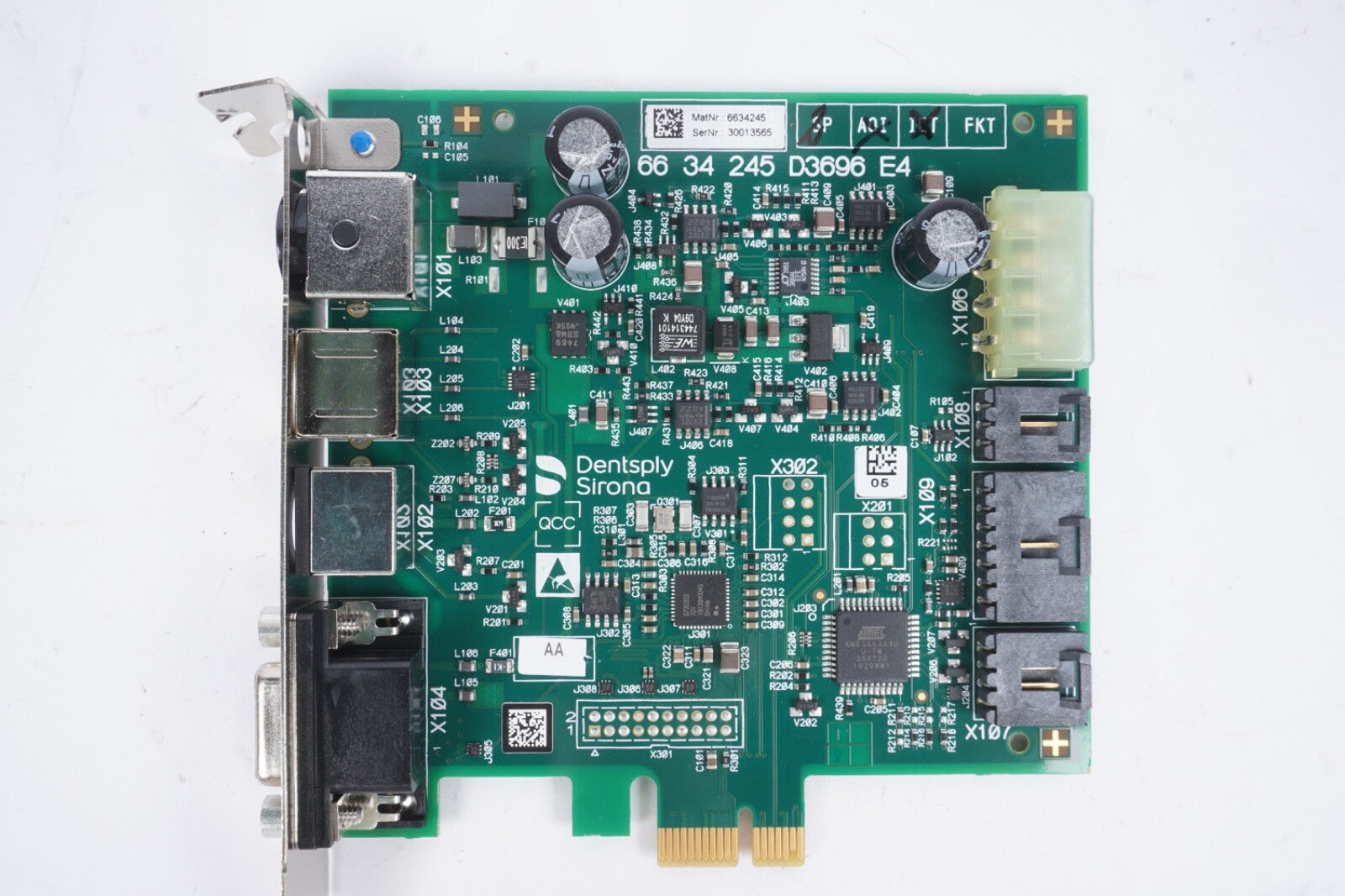 DENTSPLY SIRONA PRIMESCAN FRAME GRABBER D3696 CIRCUIT BOARD REF: 6634245