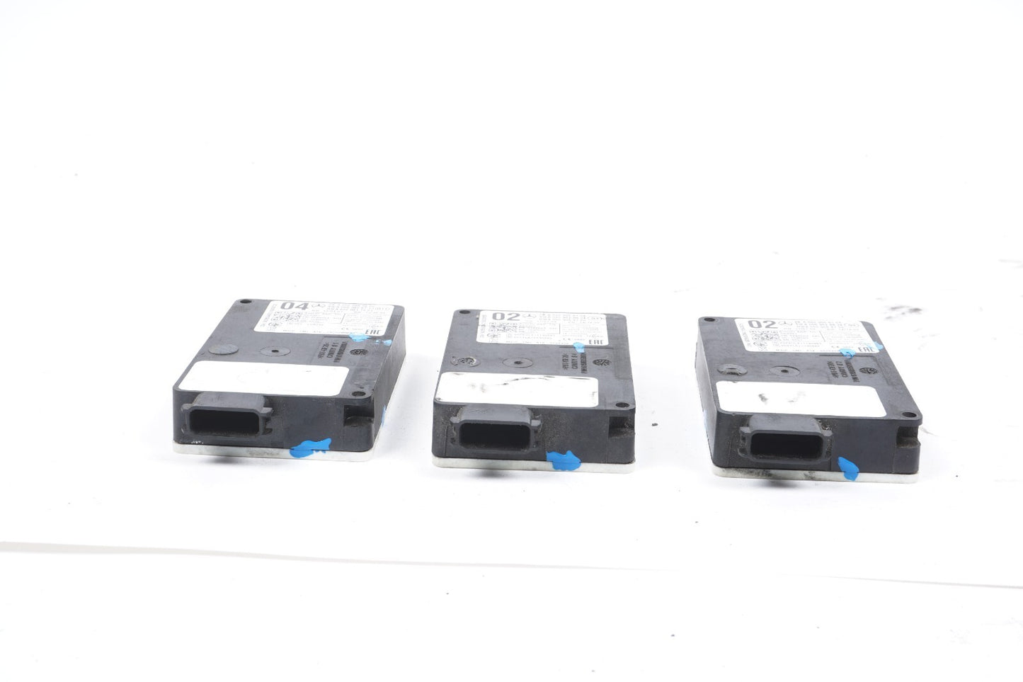 14-20 Mercedes S550 W222 Blind Spot Radar Distance Sensor Module Set of 3 OEM