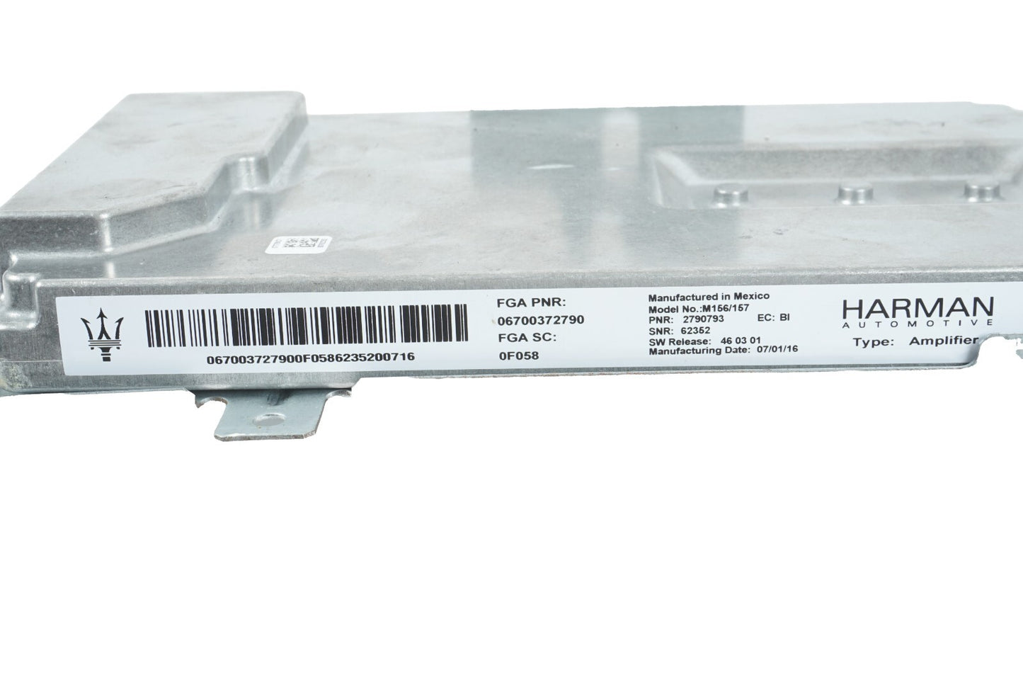 14-17 MASERATI QUATTROPORTE HARMAN KARDON AUDIO AMPLIFIER 06700372790 OEM