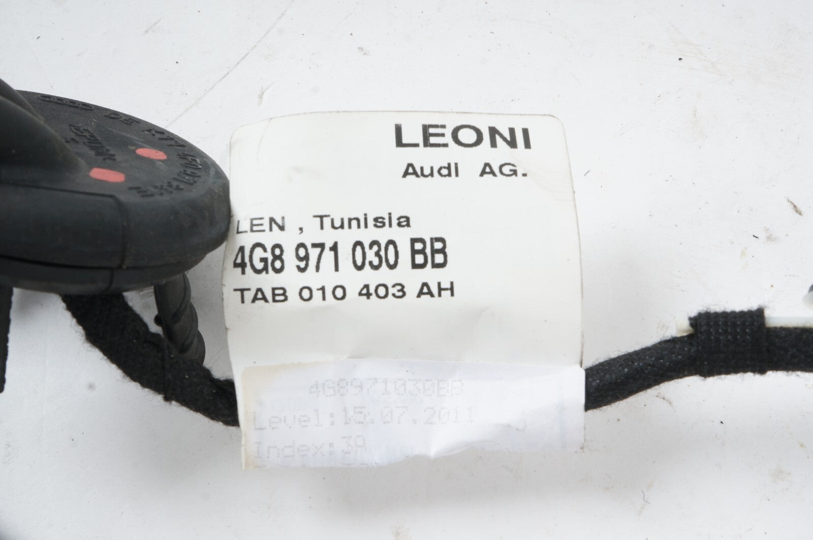 2012 - 2014 AUDI A7 FRONT RIGHT PASSENGER SIDE DOOR WIRE HARNESS OEM