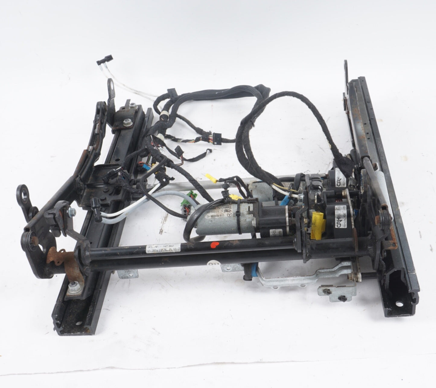 03-12 Mercedes R230 SL500 SL55 AMG Lower Seat Track Rail Left Driver Side OEM