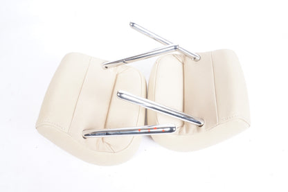 2012 - 2017 AUDI A7 REAR SEAT HEADREST LEFT & RIGHT SET OEM BEIGE