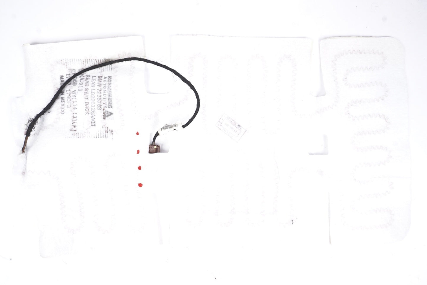 2011 - 2017 BMW X3 REAR RIGHT SEAT HEATING PAD HATER 7235763