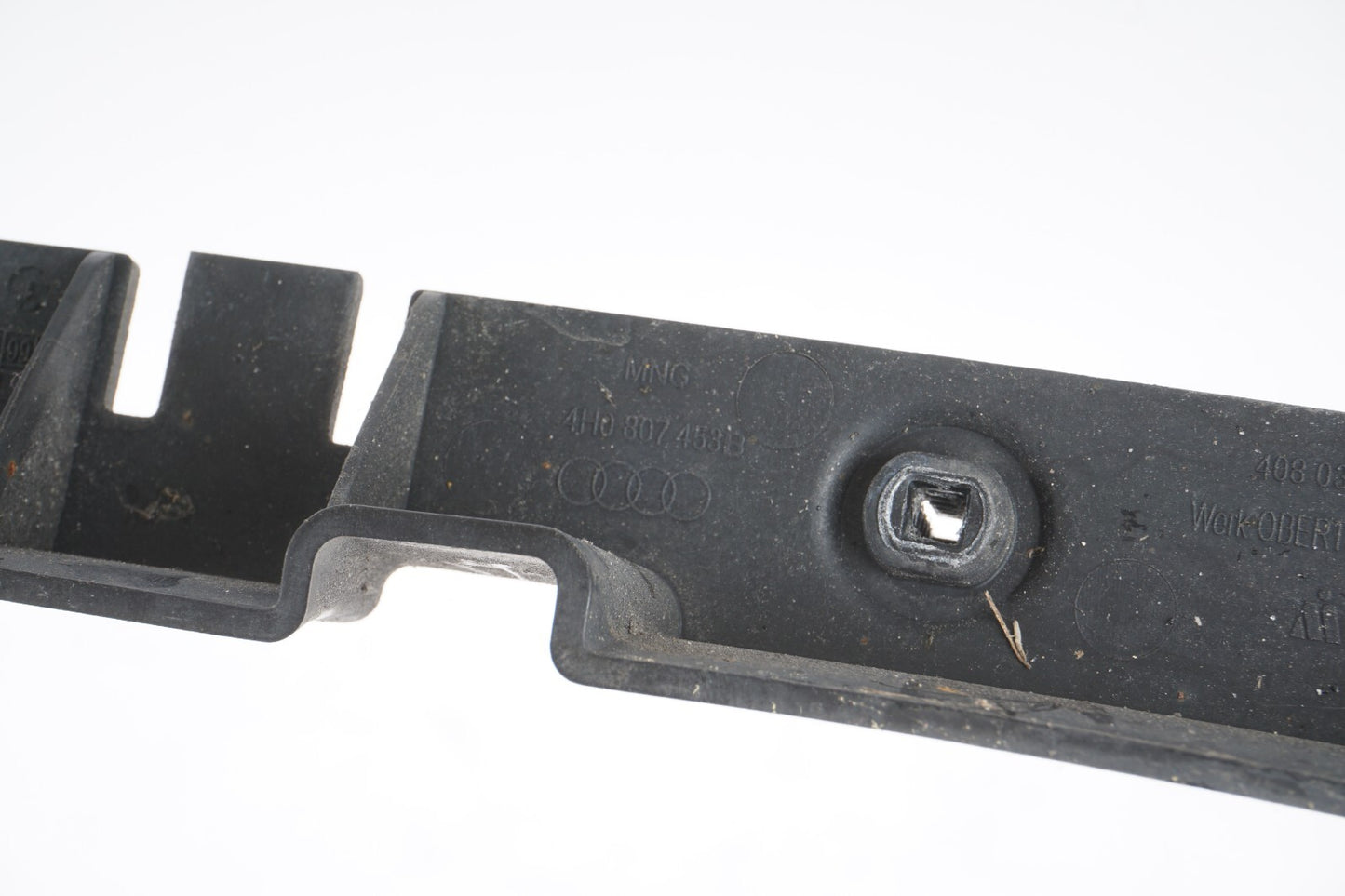 11-14 AUDI A8 A8L REAR BUMPER GUIDE BRACKET LEFT & RIGHT OEM
