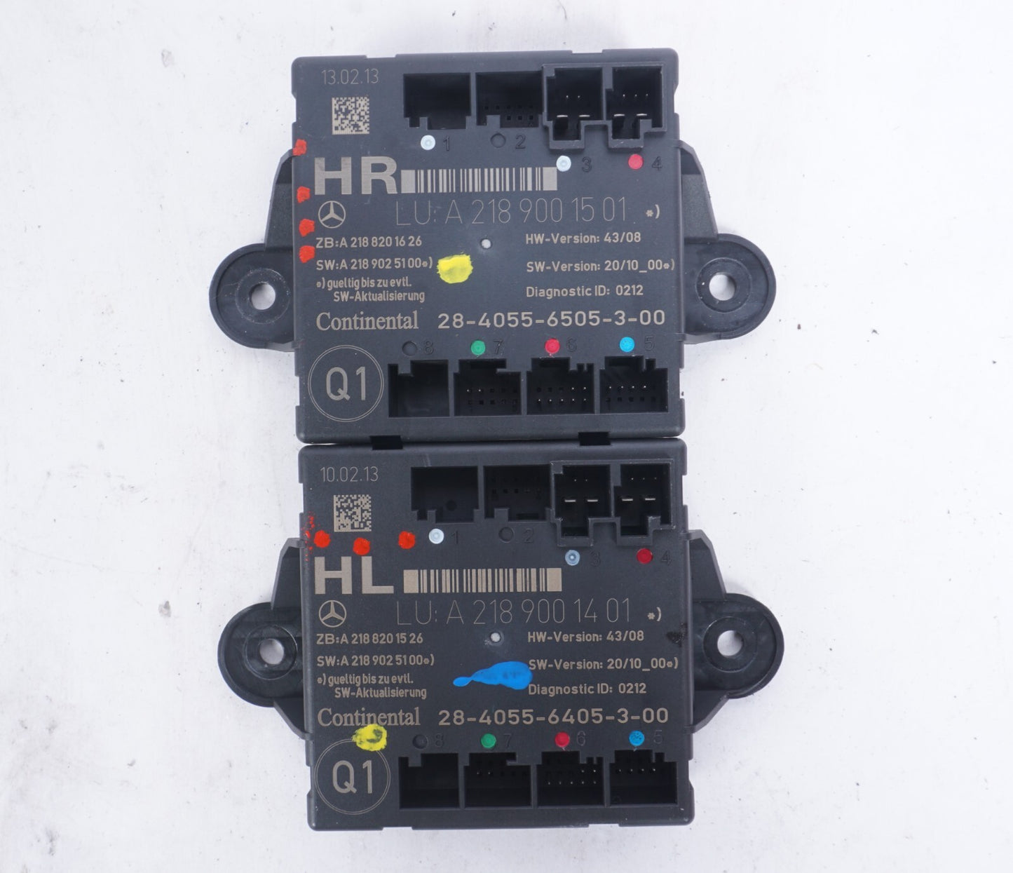 08-14 Mercedes W204 C250 C300 C350 Rear Left & Right Door Control Module OEM