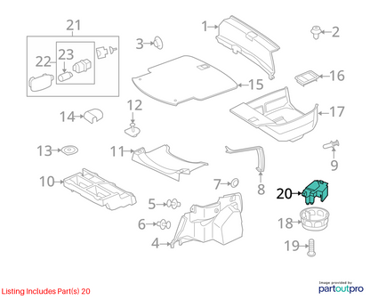 08-14 Mercedes-Benz C300 Emergency Spare Tire Jack Tool Kit A2128980914 OEM