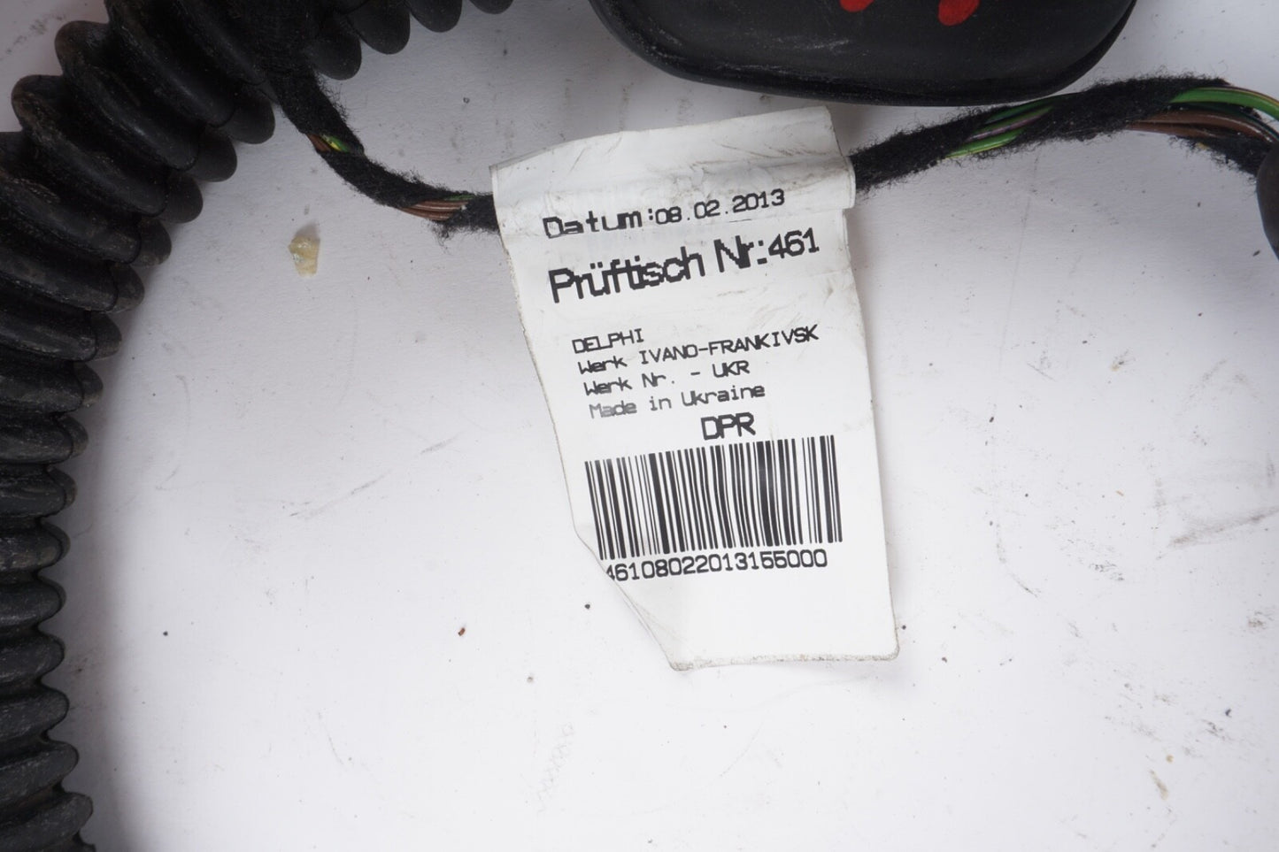2011-2017 PORSCHE CAYENNE 958 FRONT RIGHT DOOR HARNESS WIRE WIRING ASSEMBLY OEM