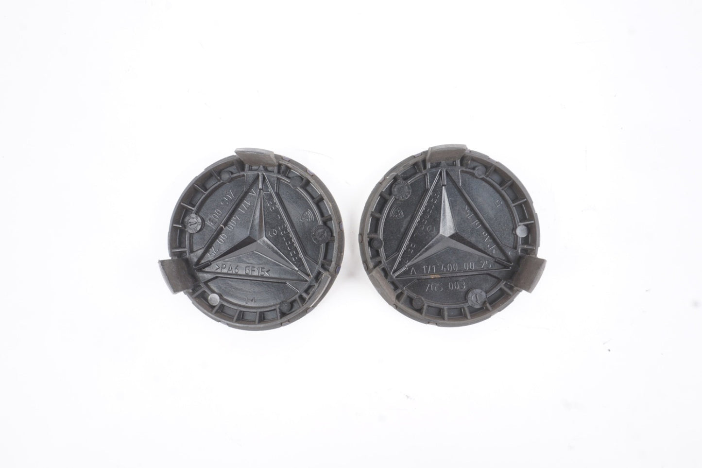 Mercedes-Benz Center Caps Dark Blue Set of 2 75mm OEM