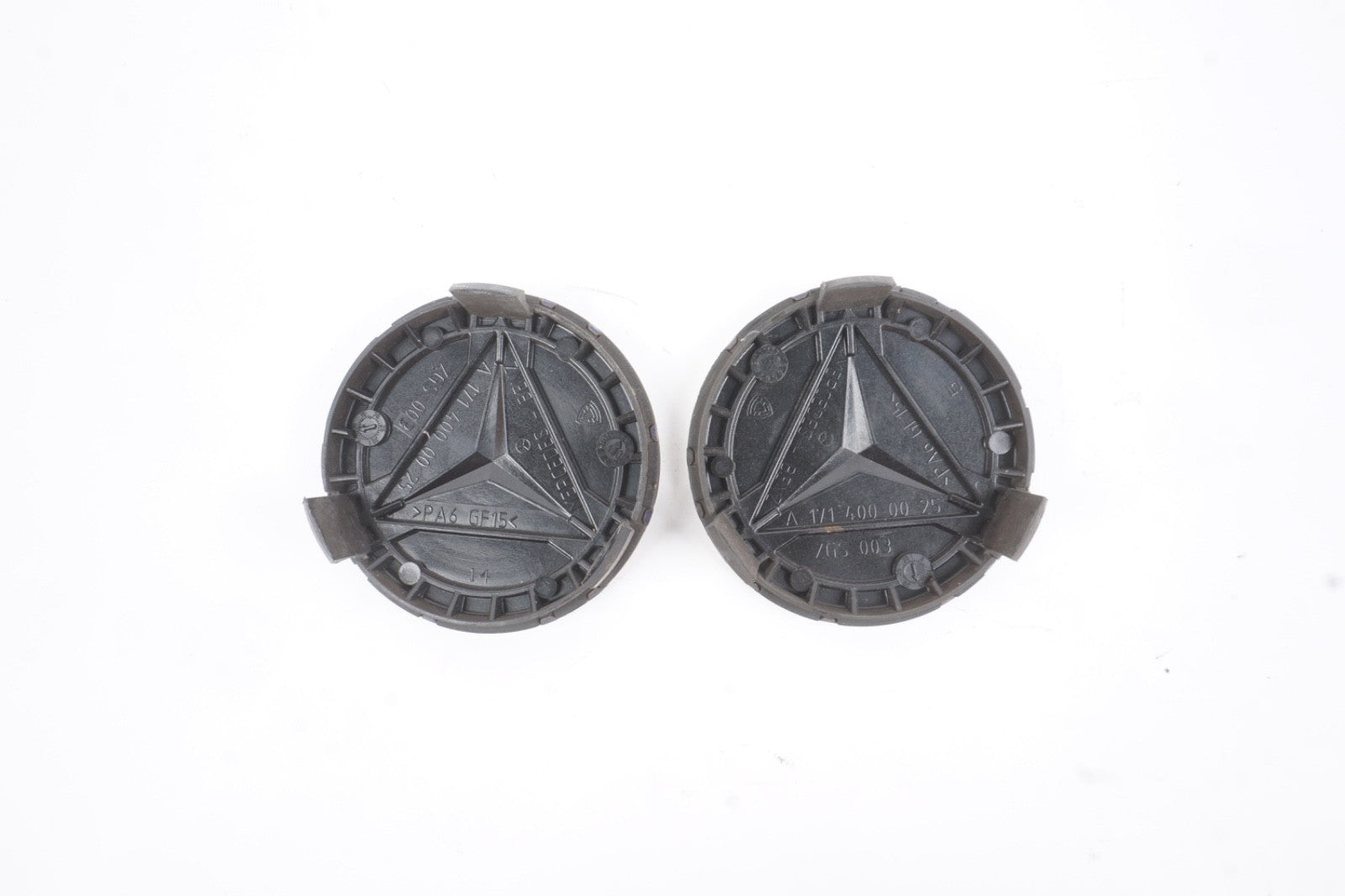 Mercedes-Benz Center Caps Dark Blue Set of 2 75mm OEM