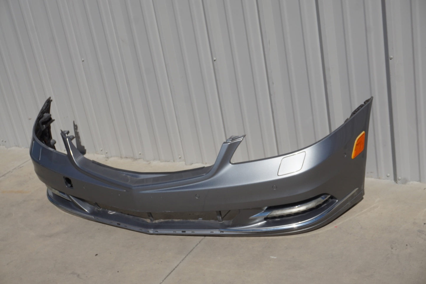 10-13 Mercedes W221 S550 S400 Base Front Bumper Cover Assembly Gray OEM