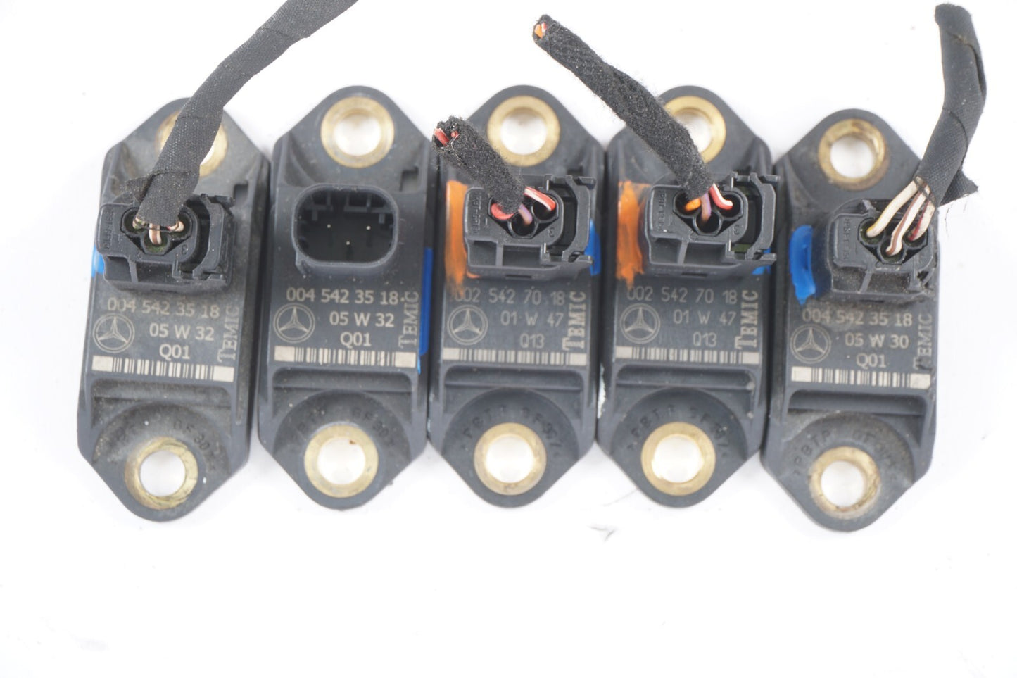 03-08 Mercedes R230 SL500 Suspension Acceleration Switch Sensor 5Pcs OEM