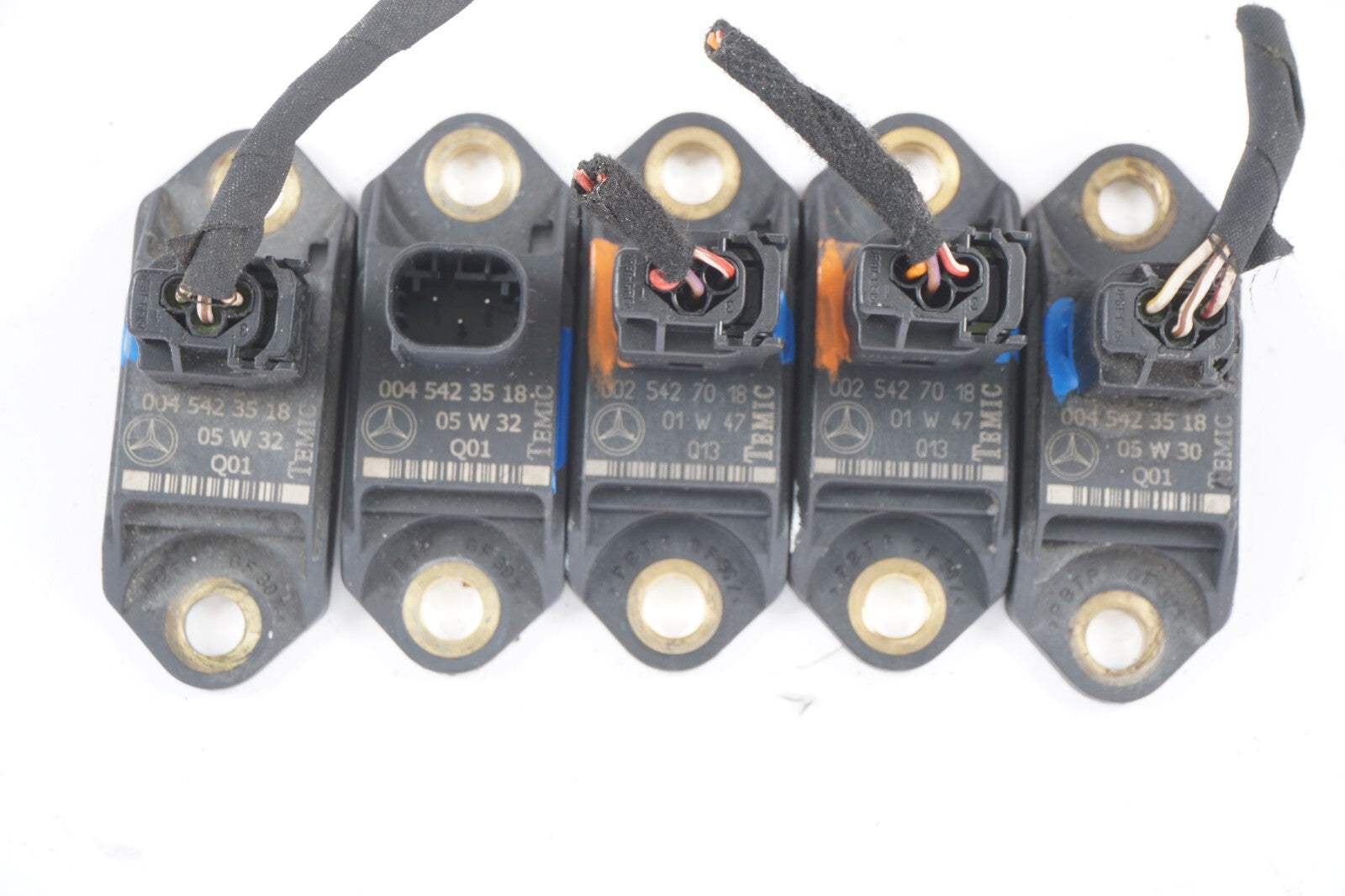 03-08 Mercedes R230 SL500 Suspension Acceleration Switch Sensor 5Pcs OEM