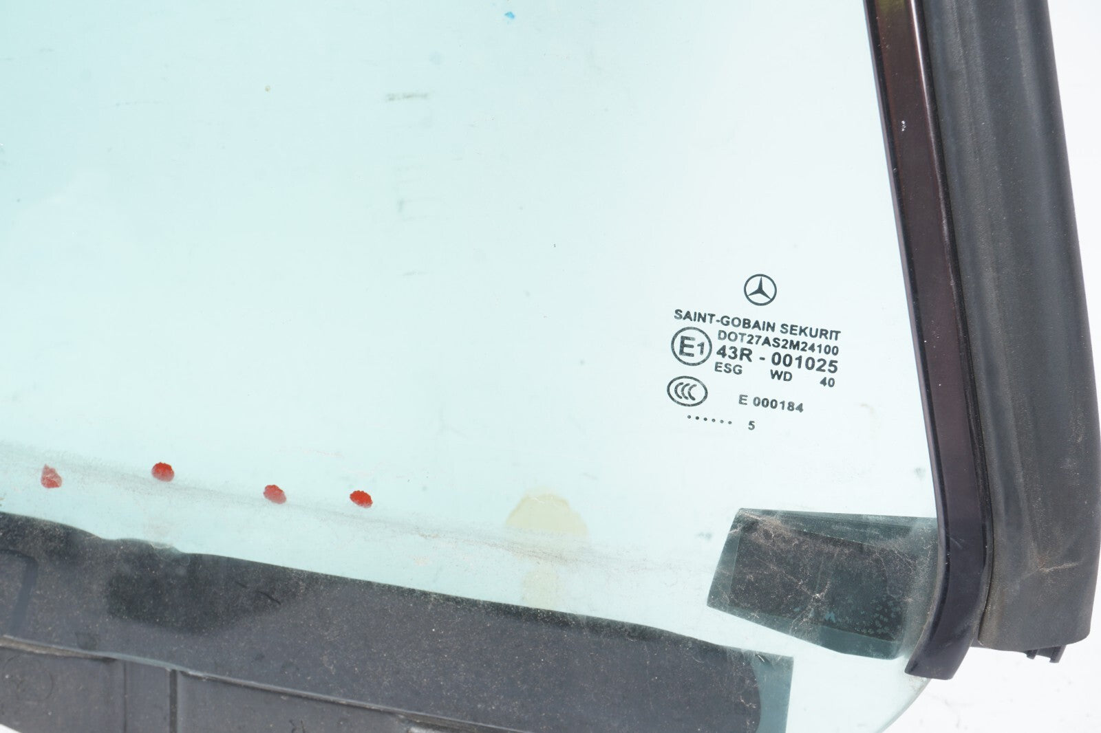 03-12 Mercedes R230 SL500 SL550 Rear Right Pass Side Quarter Window Glass OEM