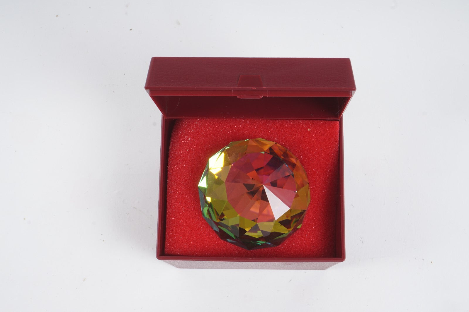 Swarovski Crystal Vitrail Medium Round Paperweight Rainbow