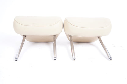 2012 - 2017 AUDI A7 REAR SEAT HEADREST LEFT & RIGHT SET OEM BEIGE