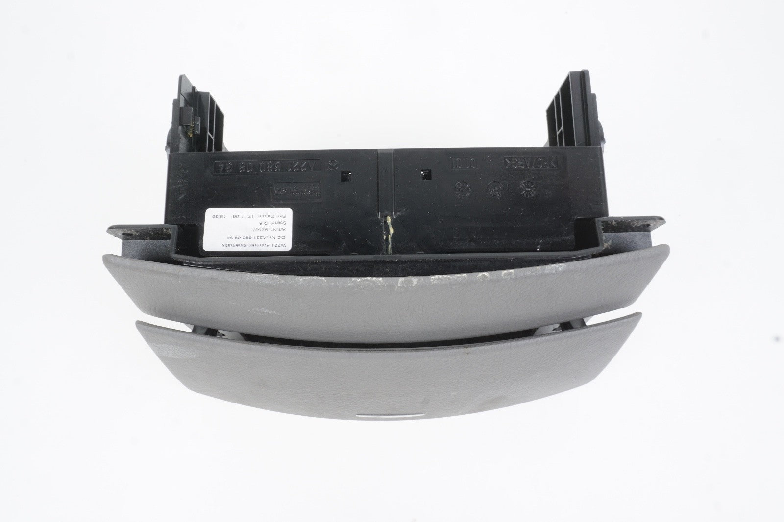 07-13 MERCEDES S550 S600 W221 DASHBOARD CONSOLE CD PLAYER COVER GRAY 2216800834