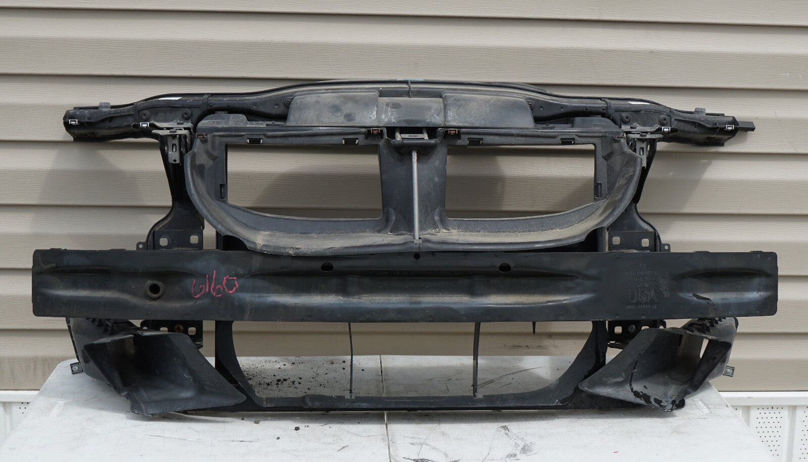 09 10 11 12 13 BMW 335i 328i E93 RADIATOR SUPPORT W/ BUMPER REINFORCEMENT OEM