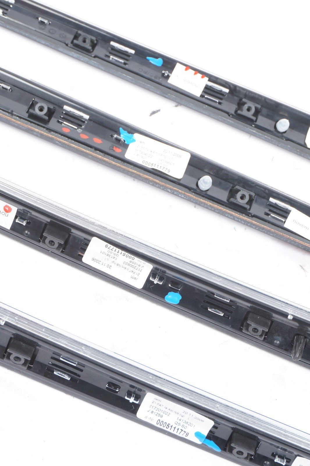 07-09 Mercedes W221 S600 S550 Door Panel Trim Molding SET Of 4 OEM