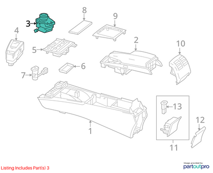 2010 - 2013 Mercedes E550 E350 Console Head Unit Multi Knob Controller Switch