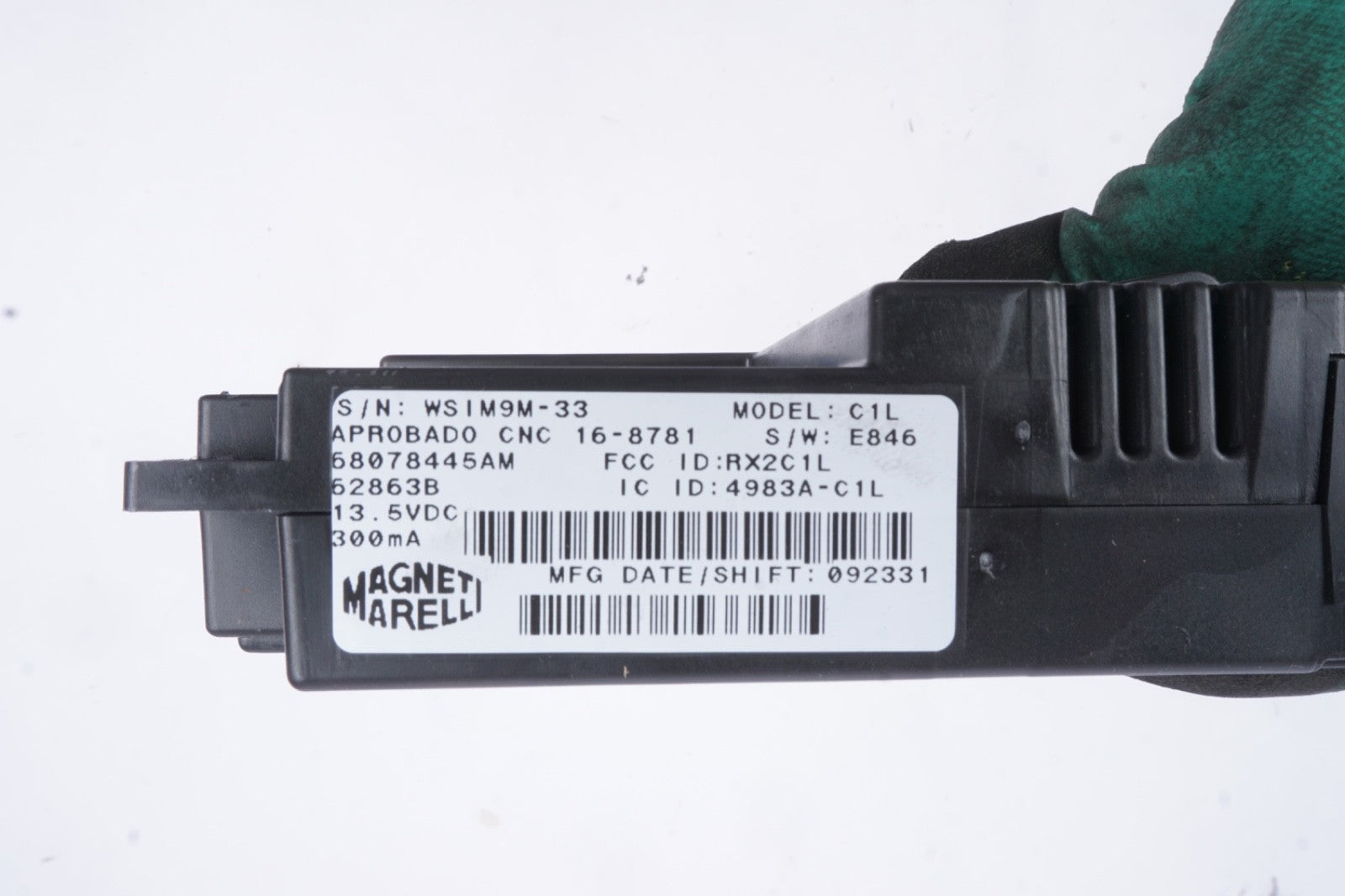 12-17 Fiat 500 Body Control Module Unit BCM BCU OEM 68078445AJ 2012 2013 2014