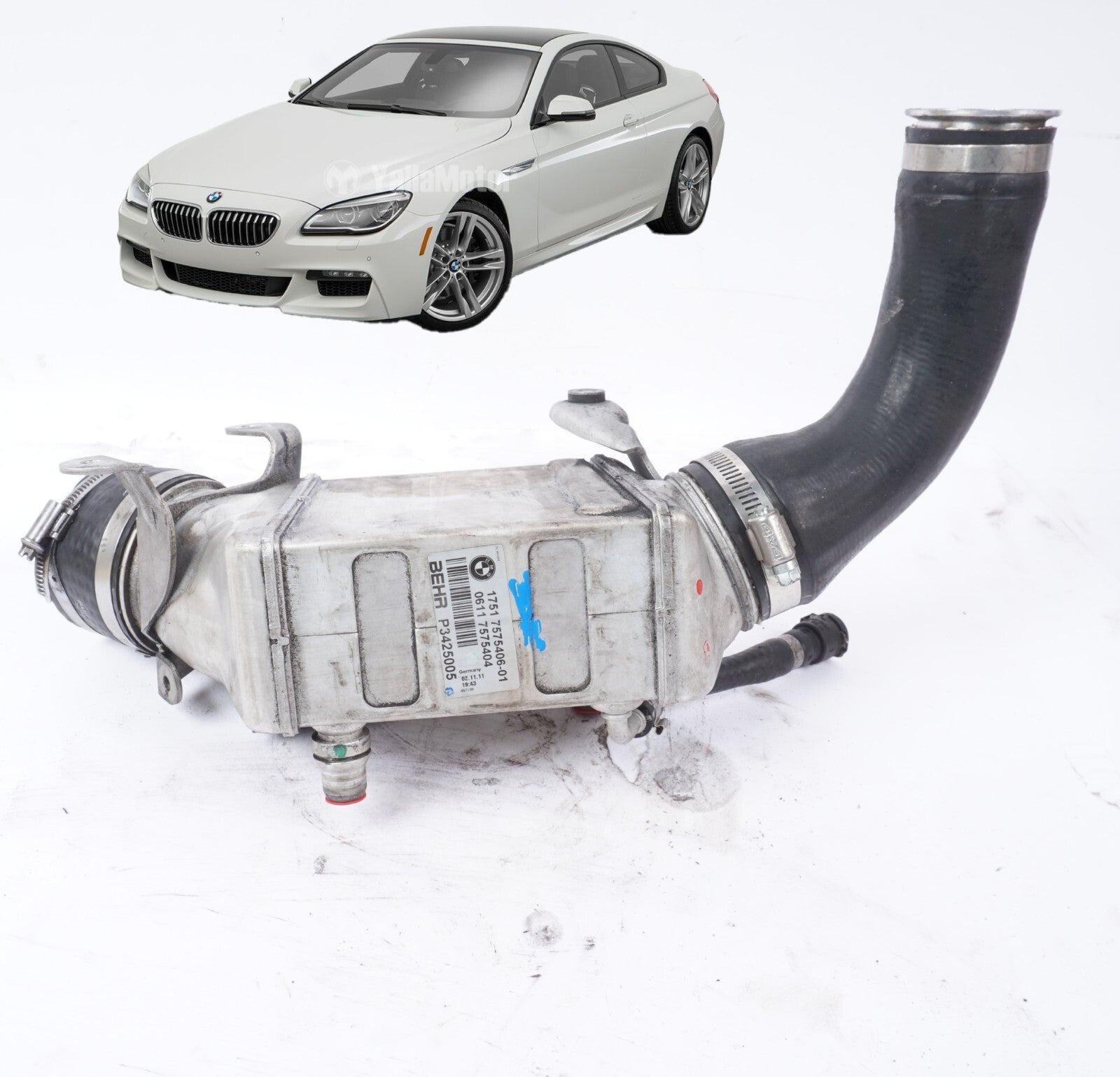 2012 - 2016 BMW 650i 550i 750i 4.4l Intercooler Right Passenger Side OEM