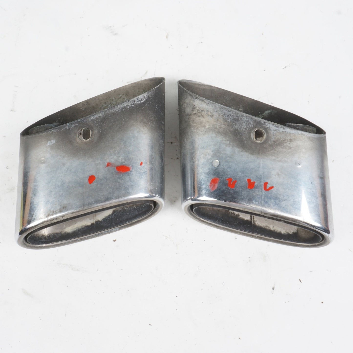 2003 - 2010 Mercedes R230 SL500 exhaust tips, set, left and right OEM