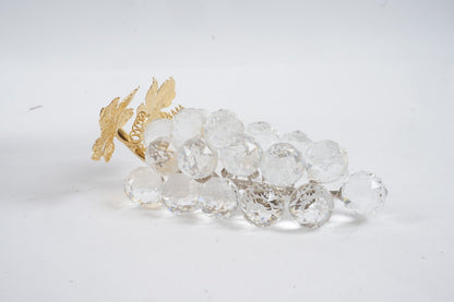 Swarovski Crystal Grape Cluster w/Gold Rhodium Leaves 7509NR 150070 Collectible
