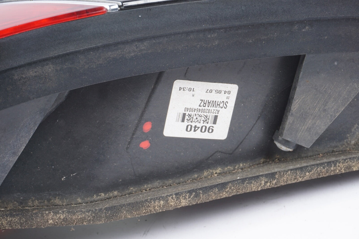 07-09 Mercedes W221 S550 S600 S63 AMG Right Passenger Side Tail Light Lamp OEM