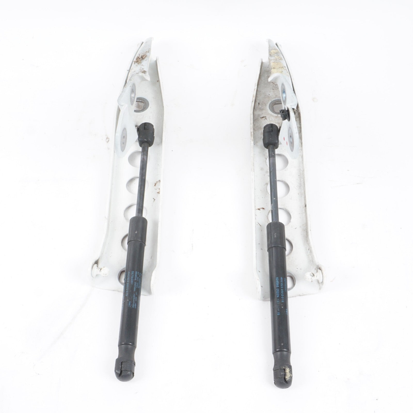 11-17 AUDI A8 A8L S8 HOOD BONNET LEFT & RIGHT SIDE HINGE SUPPORT OEM