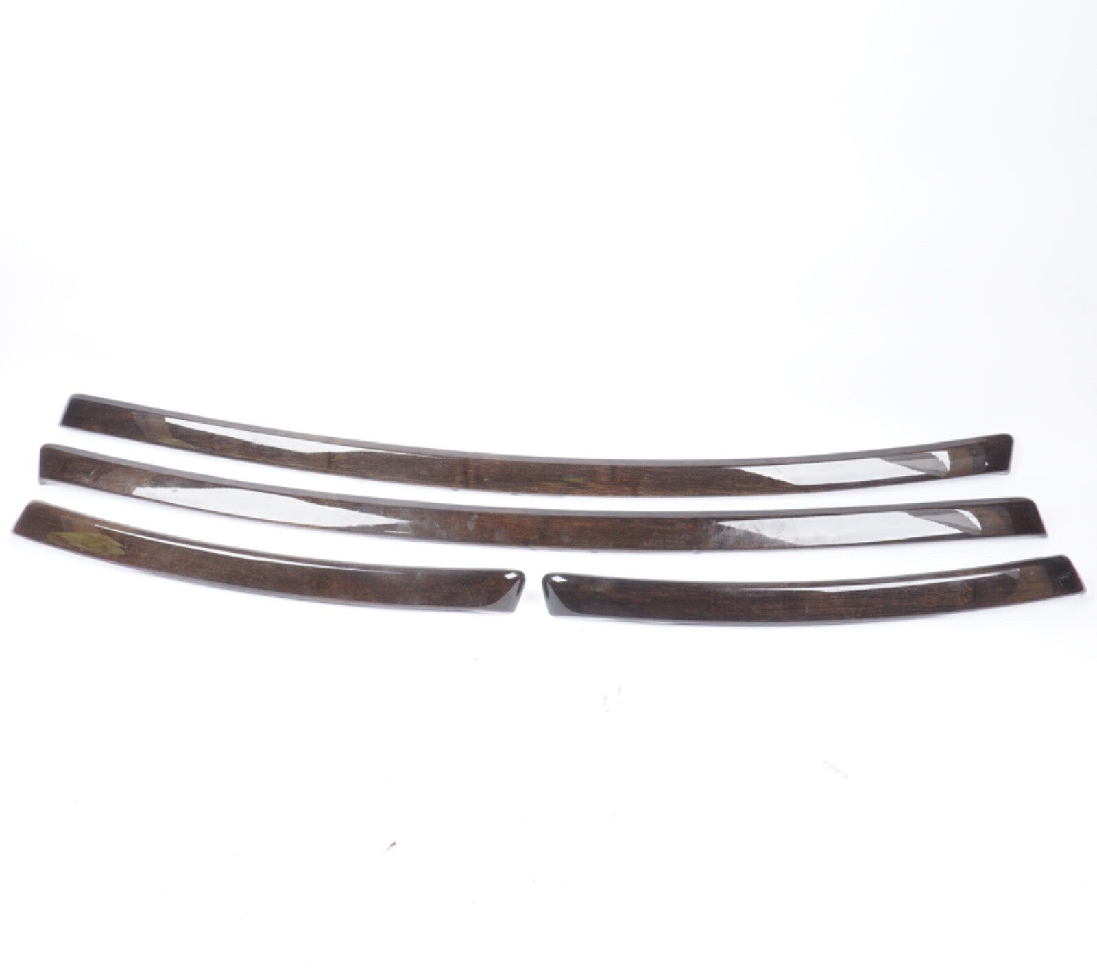 07-13 BMW E92 328i Coupe Front Rear Left Right Door Panel Woodgrain Molding Trim