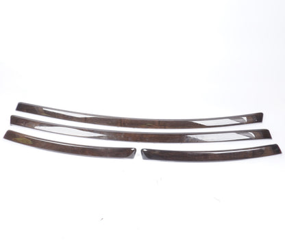 07-13 BMW E92 328i Coupe Front Rear Left Right Door Panel Woodgrain Molding Trim