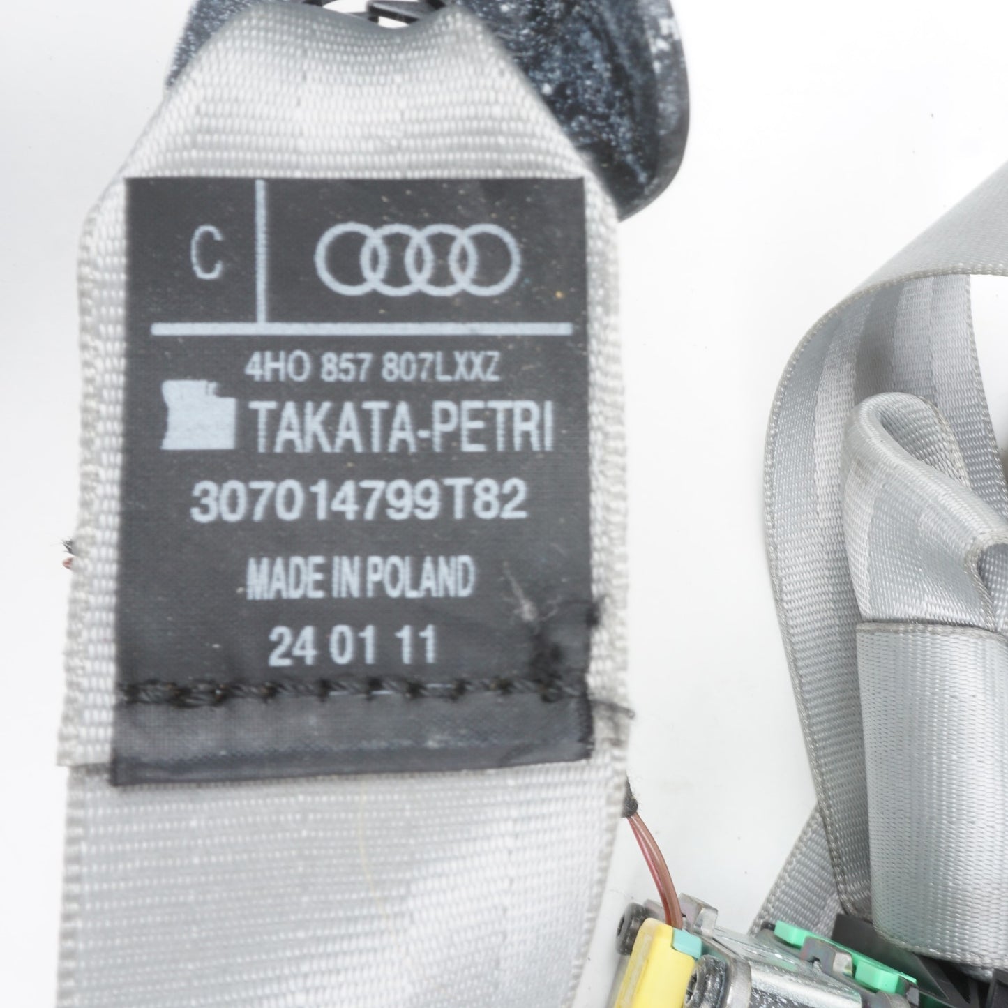 2011-2017 Audi D4 A8 A8L Rear Middle Center Seat Belt Retractor OEM