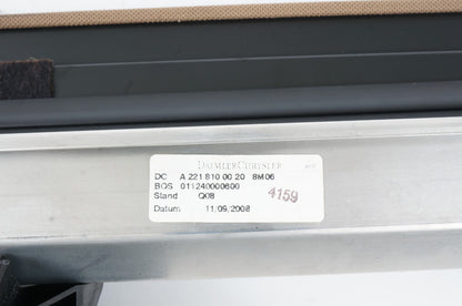 07-13 Mercedes S550 W221 REAR DECK SUN SHADE BLIND  2218100020  OEM
