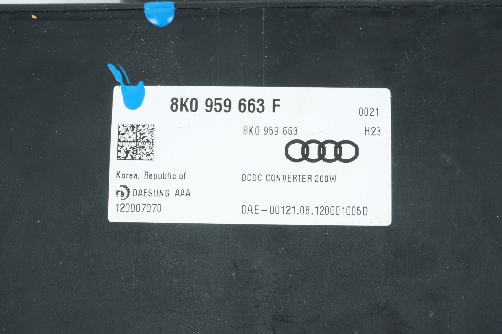 2012 - 2017 AUDI A7 VOLTAGE STABILIZER CONTROL MODULE UNIT 8K0959663F OEM