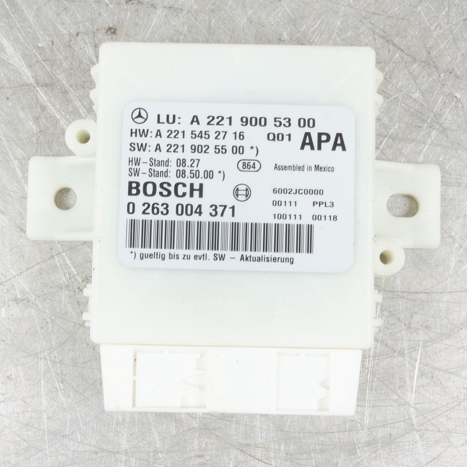 10-13 Mercedes W221 S550 S63 AMG Park Assist Parktornic Sensor Module Control 