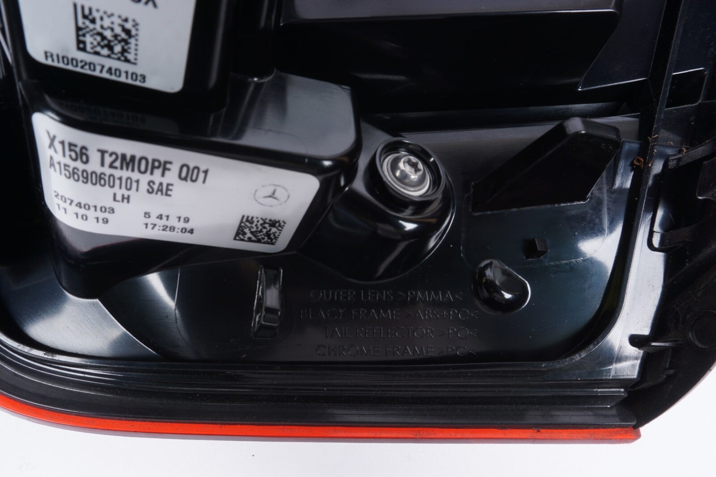 2018 2019 2020 Mercedes-Benz GLA250 GLA45 GLA-Class Genuine RH Inner Tail Light