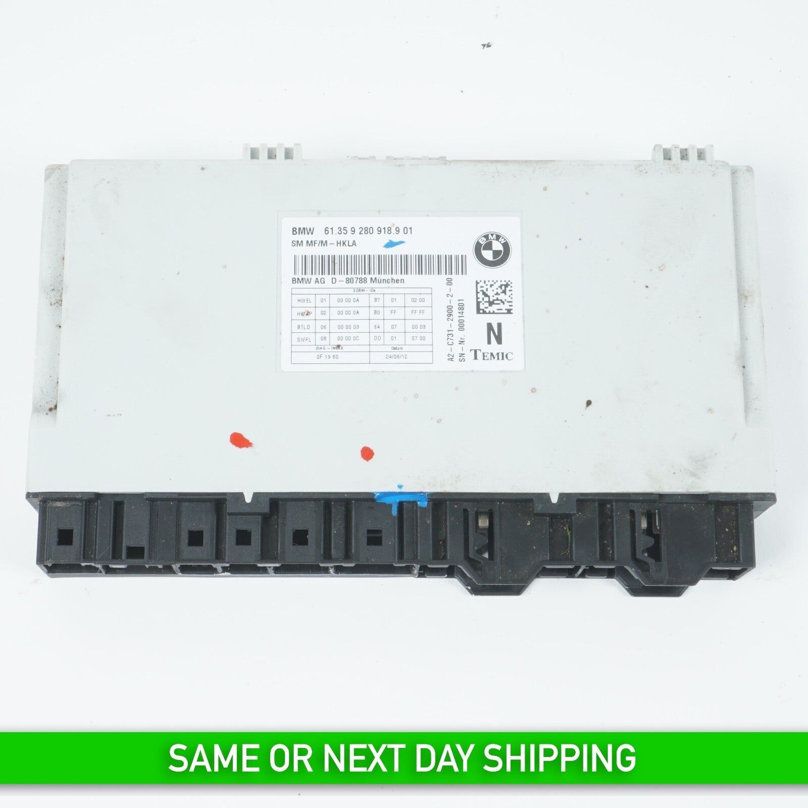 2012 - 2018 BMW 650i 640i FRONT RIGHT PASSENGER SEAT CONTROL MODULE OEM