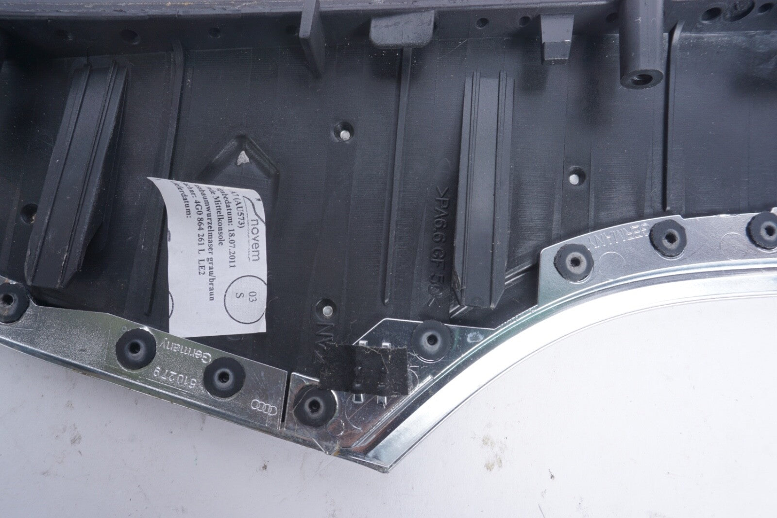 2012-2018 AUDI A6 C7 A7 CENTER CONSOLE FRONT COVER FRAME TRIM OEM