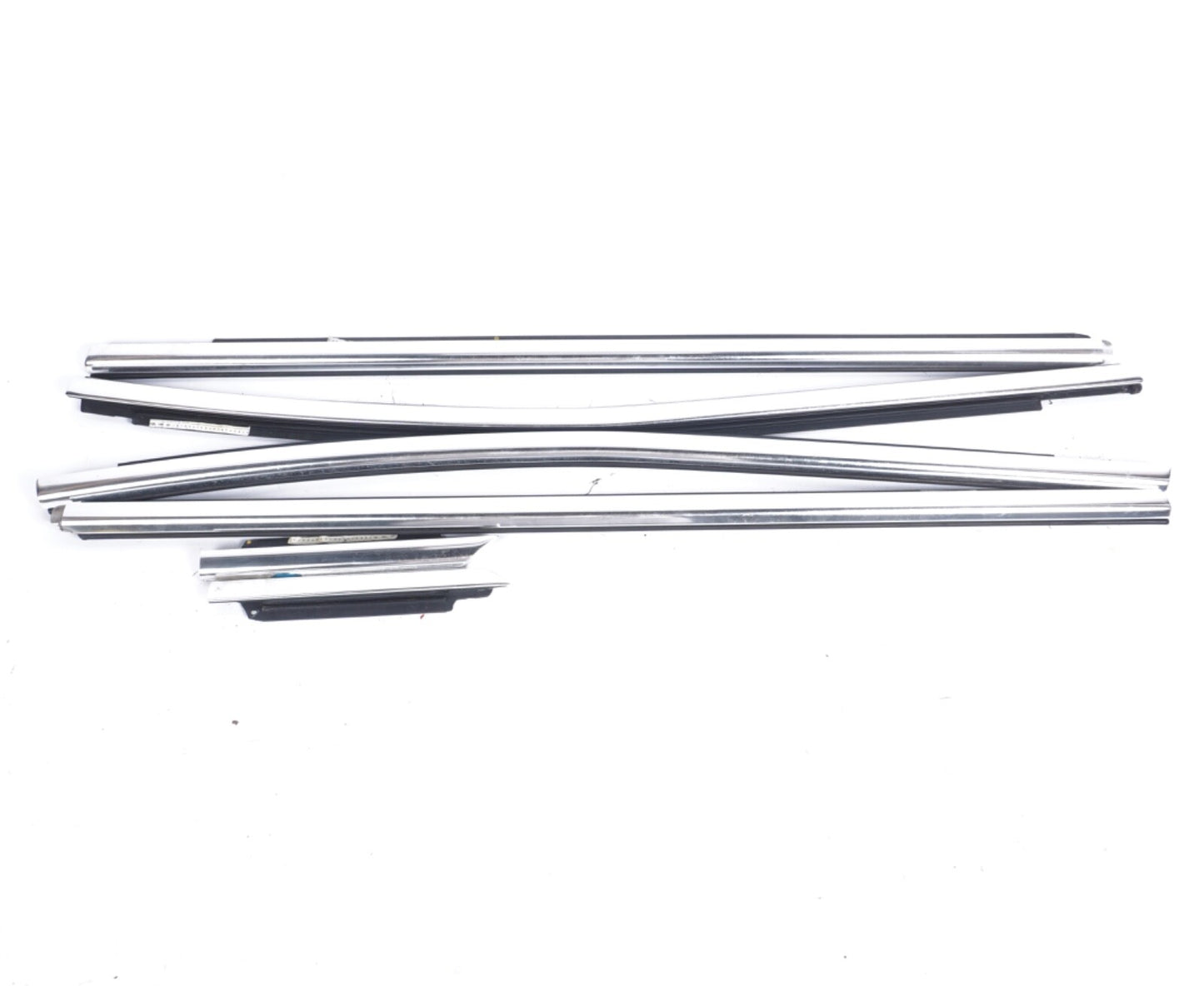 14-19 MASERATI GHIBLI SET OF 6 FRONT REAR RIGHT & LEFT DOOR CHROME MOLDING OEM